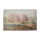 Les pommiers en fleurs huile sur panneau