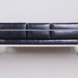 Black Slezak sofa made in 1930s Czechia