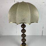 Midcentury Scandinavian brass cocoon mushroom lamp, Borens, Sweden 1960s