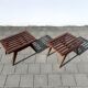 Pair of massive Reconstruction furniture mahogany side Tables