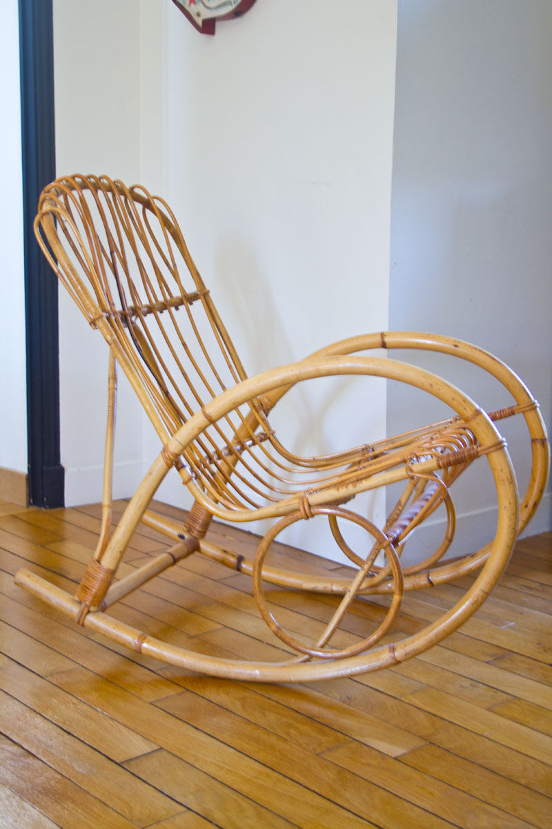 Rattan rocking chair