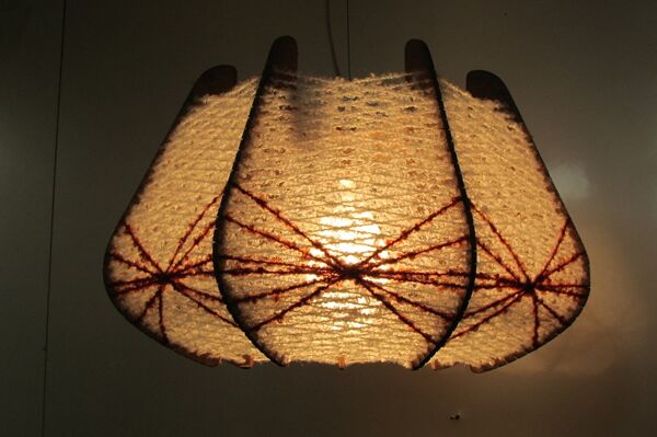 Suspension scandinave, bois et fil tendu, 1960s