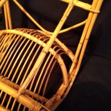 Adult rattan shell armchair