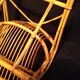 Adult rattan shell armchair