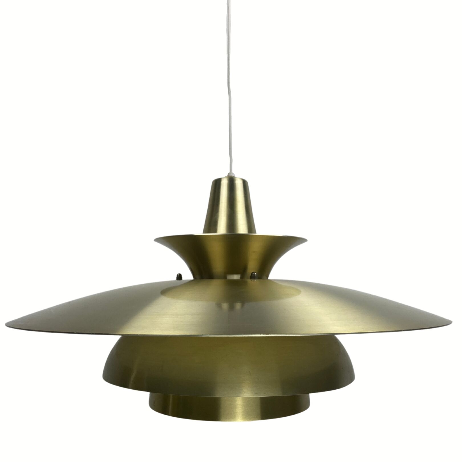 Danish scandinavian brass UFO pendant, 1970s