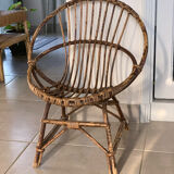 Rattan armchair for children