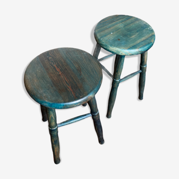 2 vintage stools