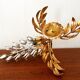 Iitalian Hollywood Regency gilded metal wall lamp by Hans Kögl