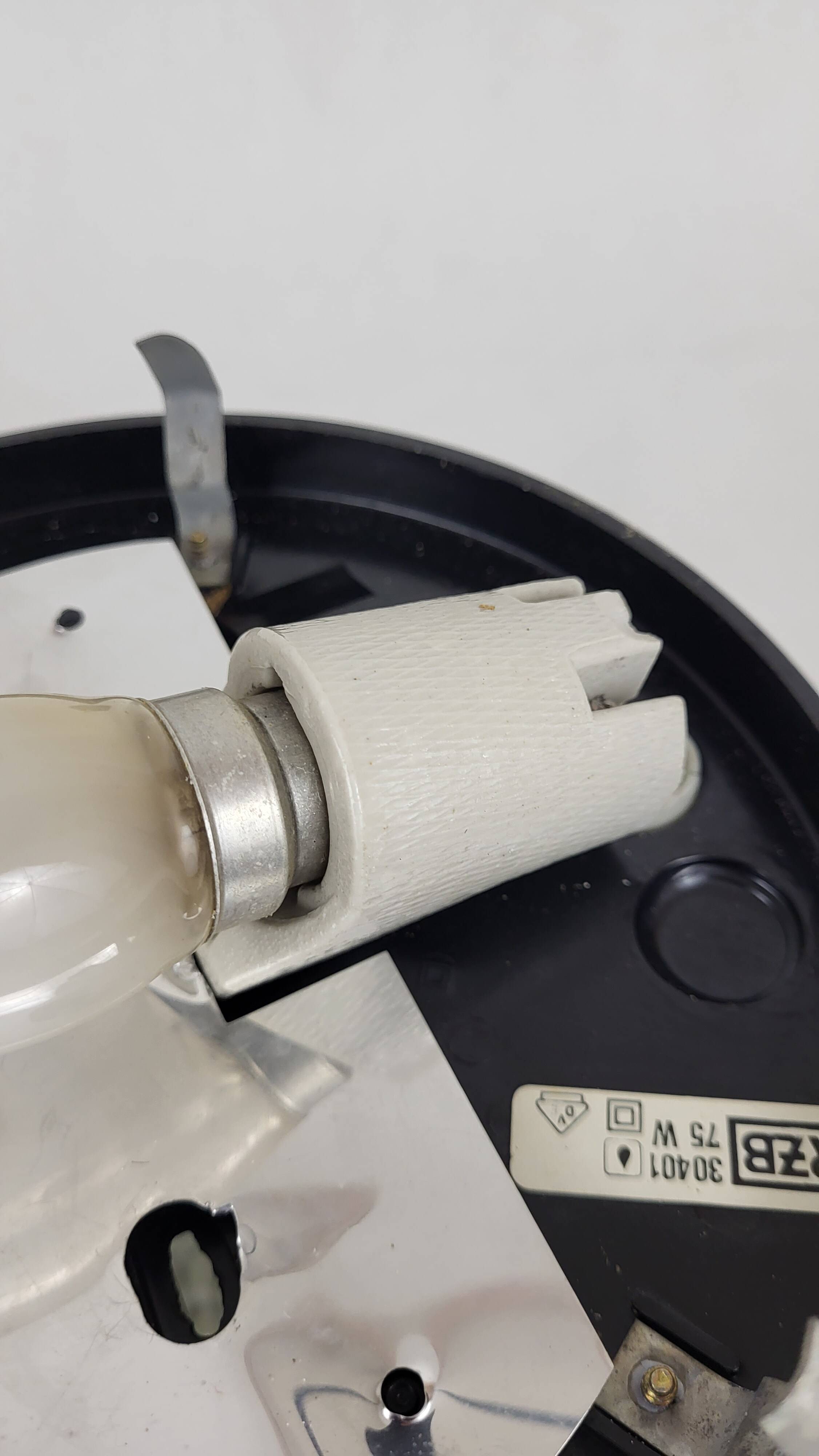Glass ceiling light 60s-70s / German