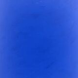 Monochrome table in ultramarine blue, acrylic on solid wood.