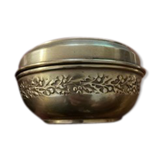 Ancient brass box with arc de triomphe image