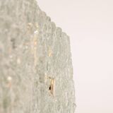 Square glass ice Murano ceiling light, Kaiser, Germany, 1970s