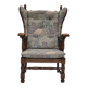 Années 1960, design danois, fauteuil à dossier haut par Regan Møbelfabrik, Aarhus, état d'origine.