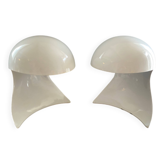 Pair of Dania lamps by Dario Tognon for Artemide, vintage 1969