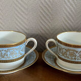 Limoges Haviland: pair of Empire-style fine porcelain head-to-head cups circa 1900-1920
