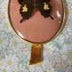 Naturalized butterfly curved glass frame