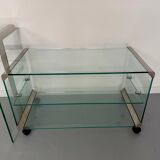 Italian design glass console storage unit by Gallotti & Radice An70