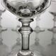 Set of 6 glasses balloons with Venetian ribs