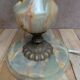 Vintage lamp base in onyx and brass