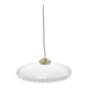 Suspension en opaline blanche