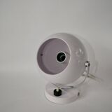 Eyeball space age white wall light from the 70s