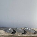 Set of 3 stainless steel dishes / small vintage dishes