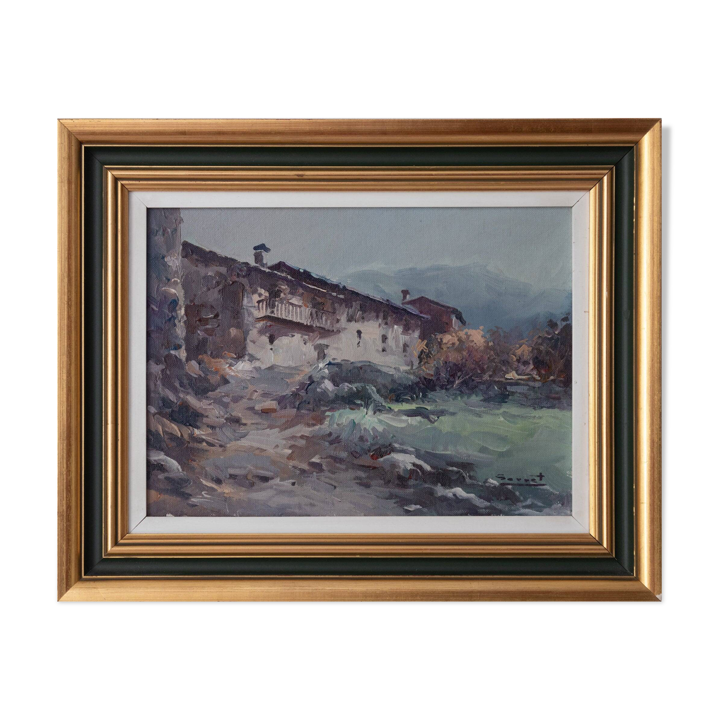 Oil Study - Spanish Farm Building