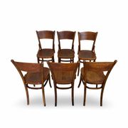 Set of six Authentic antique bentwood chairs, Antonio Volpe