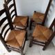 Set de 4 chaises brutalistes