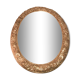 Oval mirror in gilded wood 125 cms French 18th century work