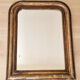 Antique Louis Philippe mirror, black and gold, 62 x 49 cm