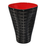 Jean de Lespinasse large vase no. 308 scarified decoration Nice 1950s