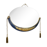 Art deco carved wooden mirror