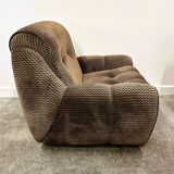 Pair of Italian lounge chairs, original upholstery. Italy, 1970s.