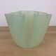 Handkerchief vase Guzzini plexiglass green 70s