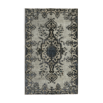 Handmade Distressed Anatolian 1980s 166 cm x 261 cm Grey Rug