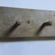 Porte manteau ancien en bois 8 patères