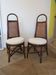 RARE - Set of 2 rattan and cane chairs - 1950 - Dirk Van Sliedrecht style