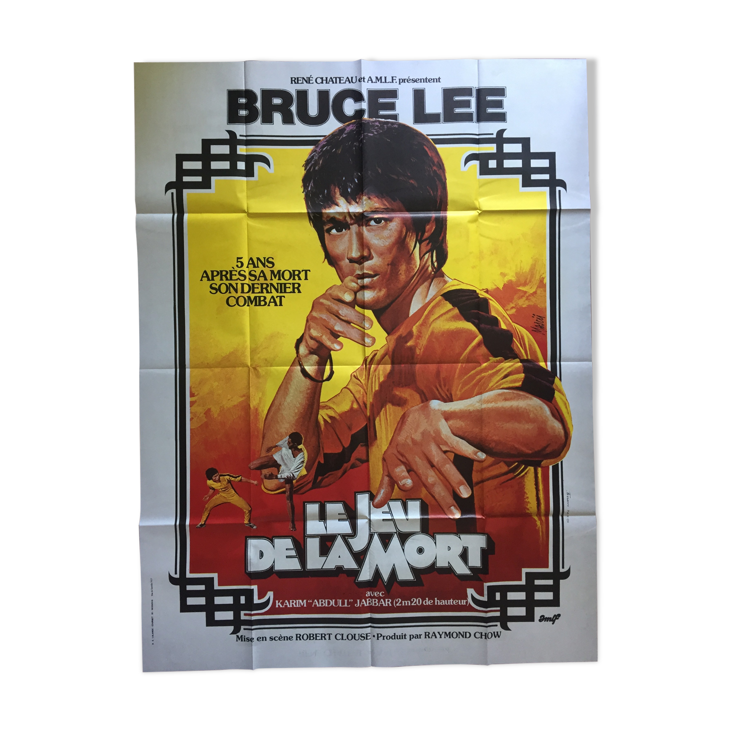 Movie poster "The Game of Death" Bruce Lee 120x160cm 1978