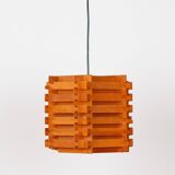 Danish vintage teak lamp from 1970s