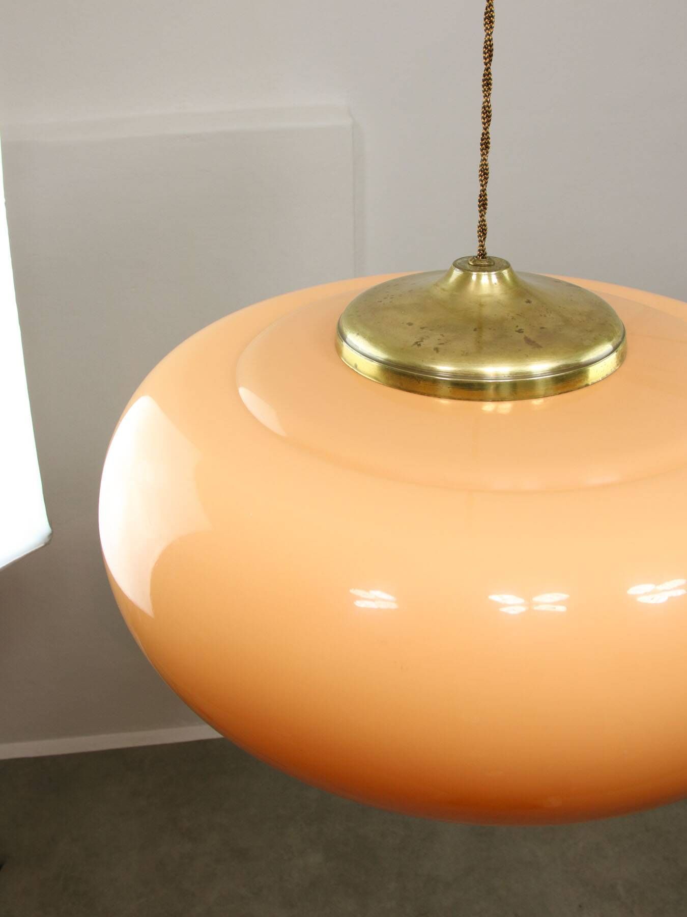 Large Mid-century Modern Pendant Lamp from Guzzini, 1960s