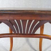 Thonet table or desk No. 8122, circa 1910, oak top.