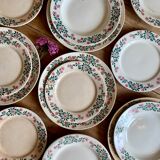Set of 6 vintage hollow plates model Cécile de HBCM (LOT 2)