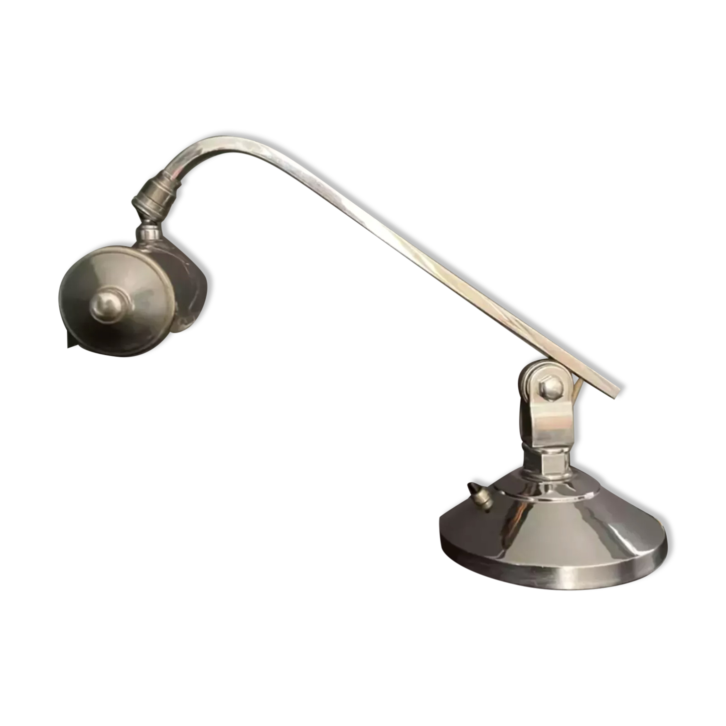 Vintage chrome adjustable desk lamp art deco