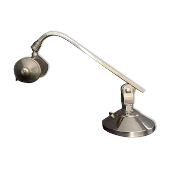 Lampe de bureau vintage chromé orientable art déco
