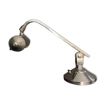 Vintage chrome adjustable desk lamp art deco
