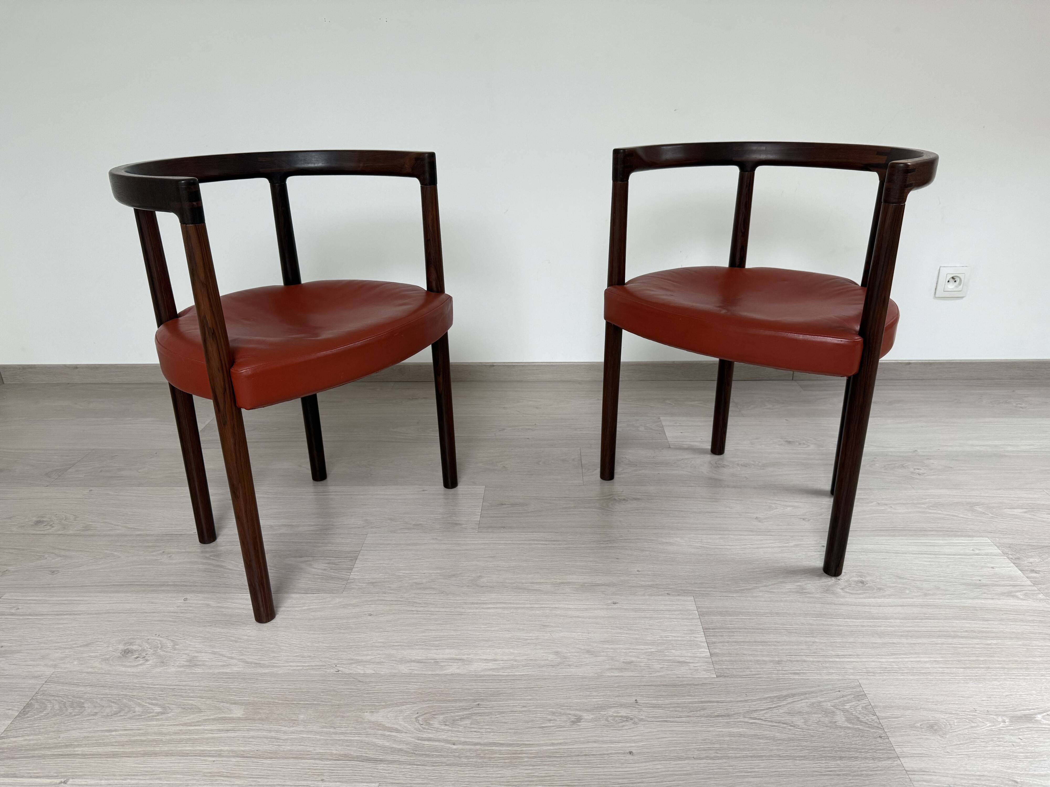 Set of 2 Scandinavian chairs Ole Gjerløv-Knudsen & Torben 1960
