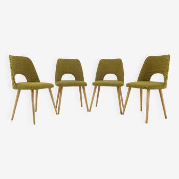 1960s Oswald Haerdtl ,Set of 4 Dining Chairs by TON, Czechoslovakia