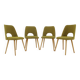 1960s Oswald Haerdtl ,Set of 4 Dining Chairs by TON, Czechoslovakia