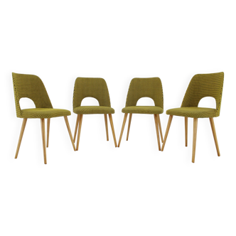 1960s Oswald Haerdtl ,Set of 4 Dining Chairs by TON, Czechoslovakia